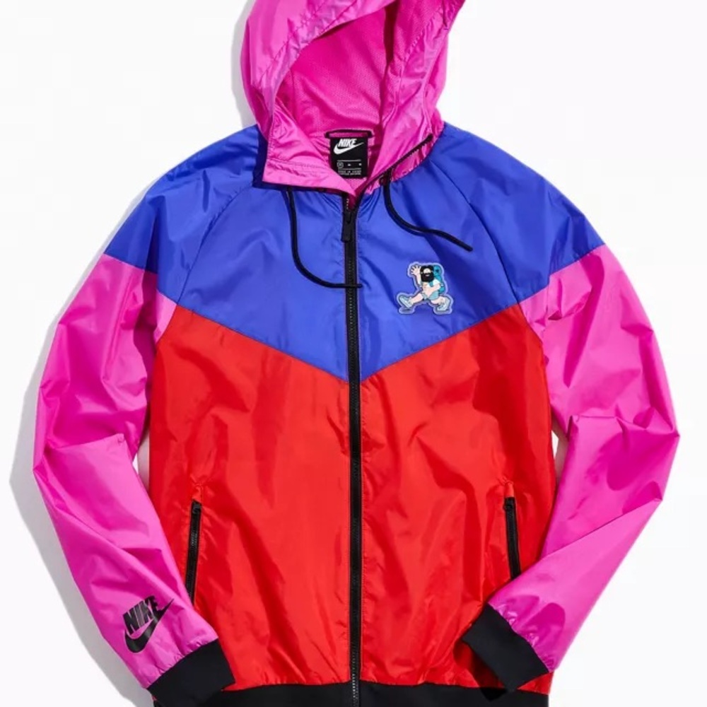 Urban Outfitters Nike Multicolor Hiking Man Windbreaker/ Rain Jacket